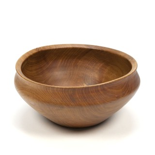 Vintage Danish teak wood salad bowl