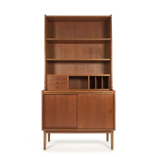 High model vintage Danish bookcase with desk