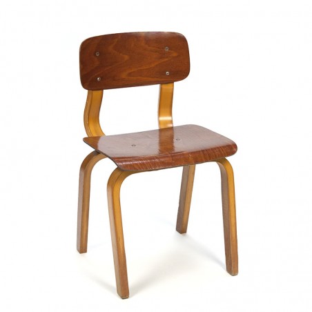 Vintage plywood child's school chair
