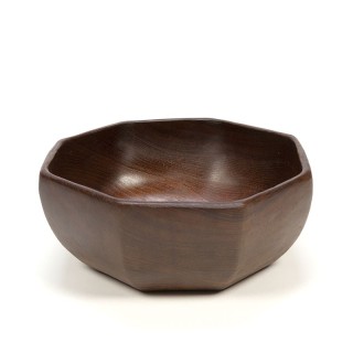 Vintage teak shell octagonal