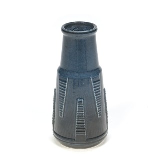 Vintage blue / gray pottery vase