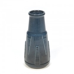 Vintage blue / gray pottery vase