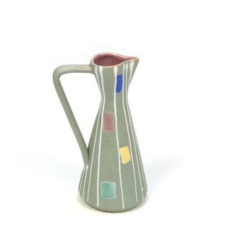 Vintage fifties vase in pastel shades