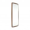 Deense vintage teakhouten spiegel groot model