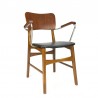 Deense vintage design bureaustoel met armleuning
