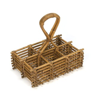 Bamboe vintage flessenhouder