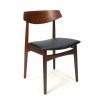 Solid teak Danish vintage dining table chair