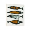 Vintage tile with fish