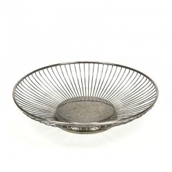 Silver-plated vintage fruit bowl