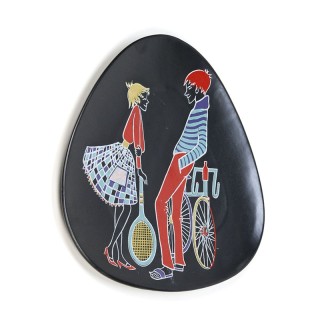 Ursula Schönhaber design vintage wall plate