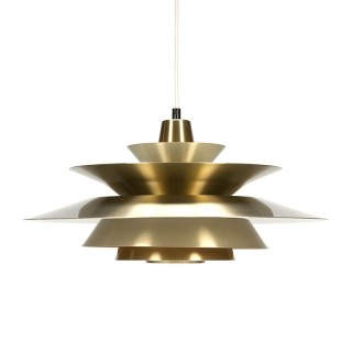 Danish brass vintage hanging lamp