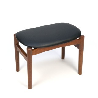 Teak ottoman / pouf vintage Danish design