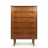 Teak Danish vintage chest of drawers large model