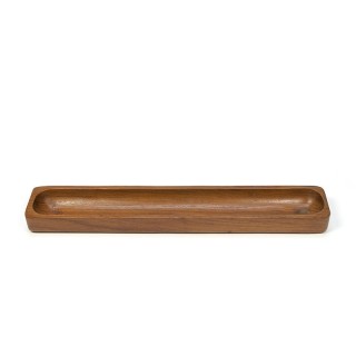 Teak elongated model vintage platter