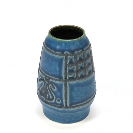 Small blue vintage West-Germany vase
