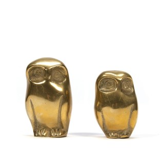 Kleine vintage messing uiltjes