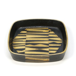 Abstracte vintage Royal Copenhagen fajance schaal