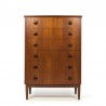 Vintage chest of drawers Danish design with 6 drawers