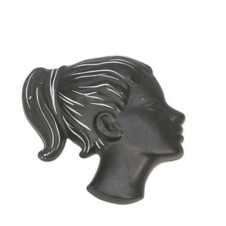 Vintage pottery silhouette marked Kroon 332