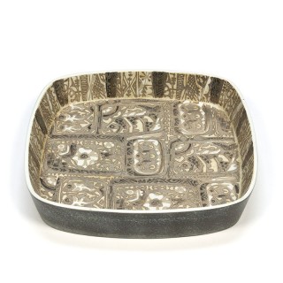 Groot model vintage Royal Copenhagen fajance schaal nr. 719/2885