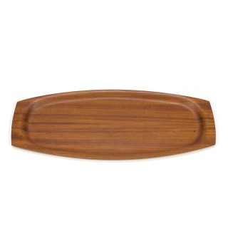 Organic shaped vintage tray of teak
