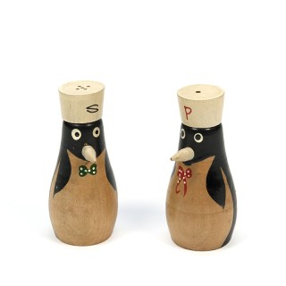 Vintage peper en zoutstel Pinguïns