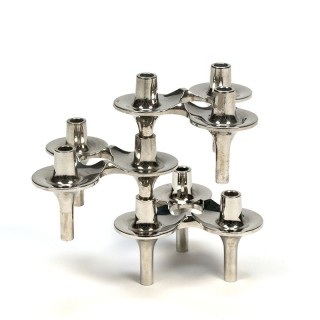 Vintage set of 3 Orion candle holders design F. Nagel