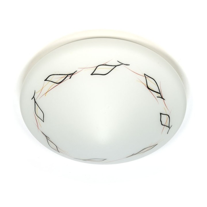 Glazen vintage jaren vijftig plafondlamp