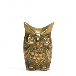Vintage brass miniature owl