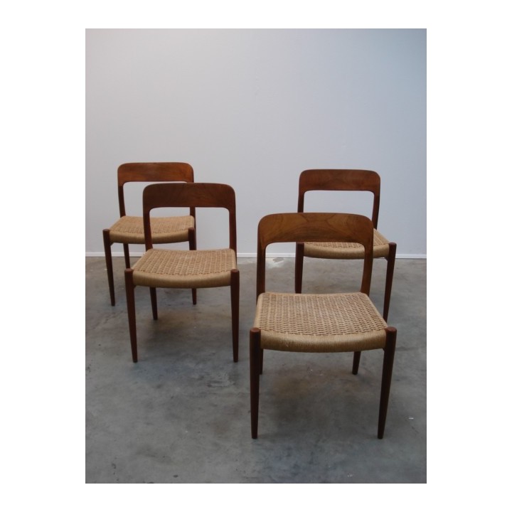 Vintage set Niels O. Møller chairs - Retro Studio