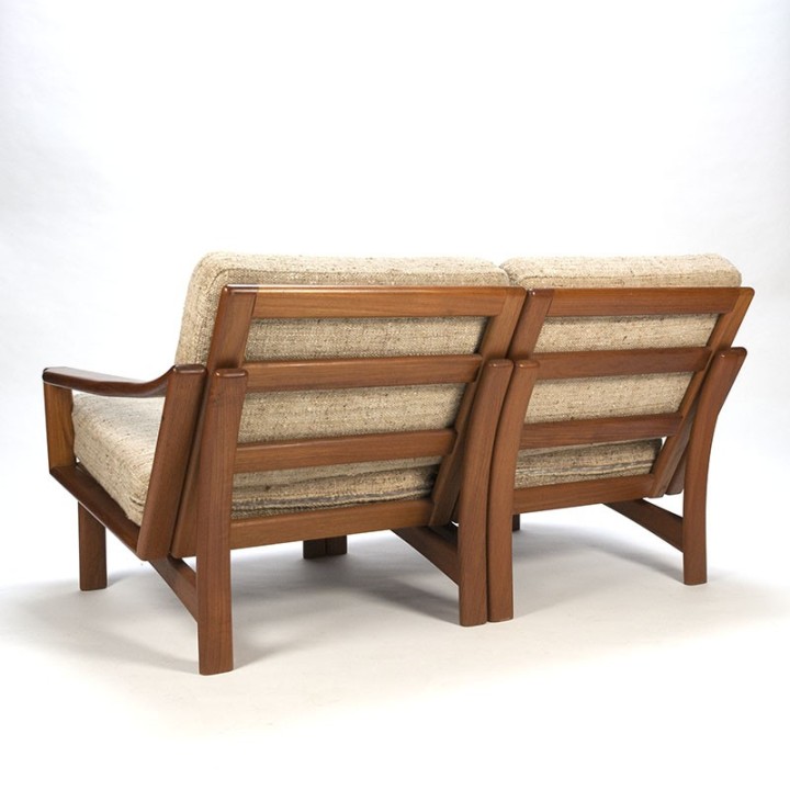 Vintage Deense 2-zits bank uit de Glostrup meubelfabriek
