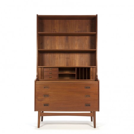 Teak vintage Nexø bookcase with 3 large drawers