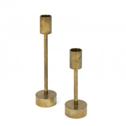 Set of 2 brass vintage candlesticks