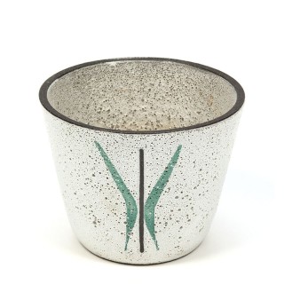 Vintage kleine bloempot uit de zestiger jaren