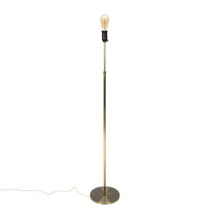 Messing vintage minimalistische vloerlamp