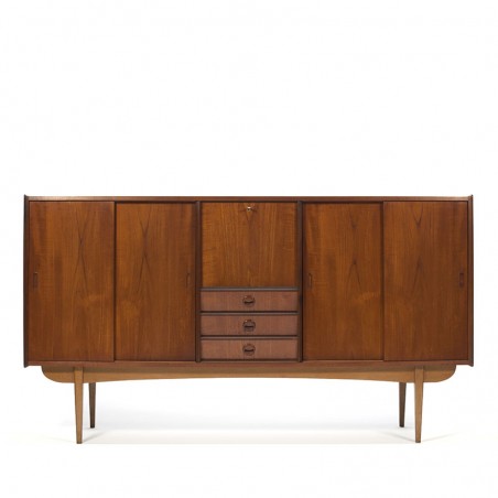Groot model Deens vintage teakhouten design dressoir
