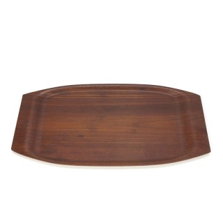 Deens teakhouten vintage dienblad