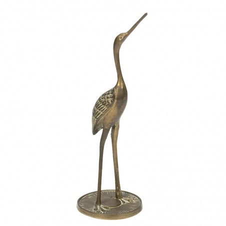 Vintage sculptuur van een kraanvogel