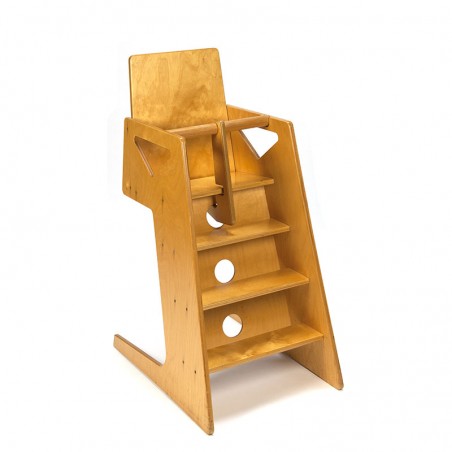 Blank wooden vintage design high chair