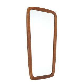 Vintage Danish mirror with small brass detail