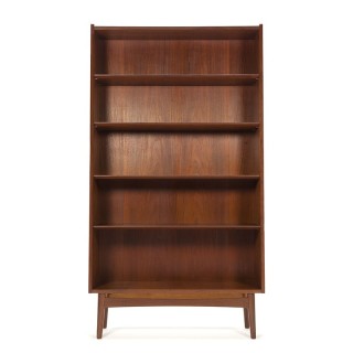 Vintage teak bookcase design Johannes Sorth