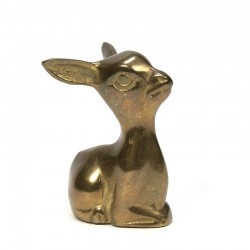 Brass vintage small young deer