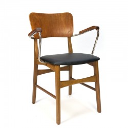 Bureaustoel met armleuning Deens vintage design