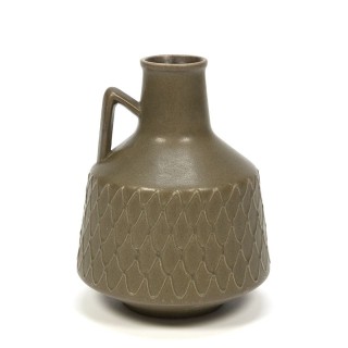 West Germany vintage green vase