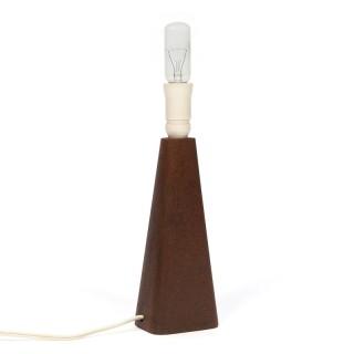 Small Danish table lamp with teak base