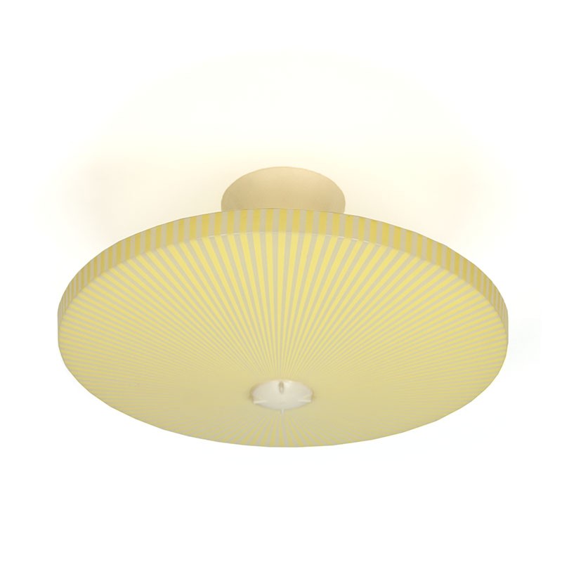 Yellow plastic vintage Philips ceiling lamp