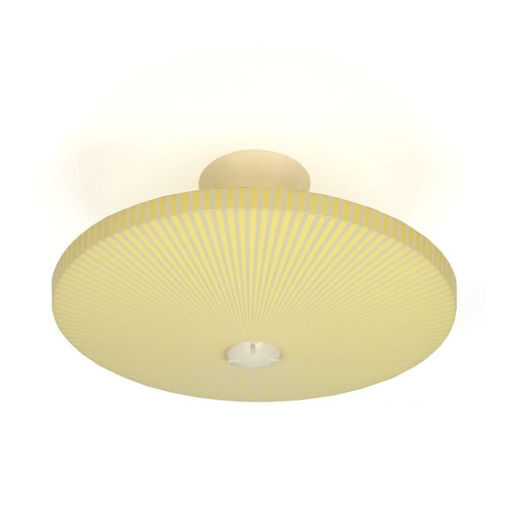 Gele plastic vintage Philips plafondlamp