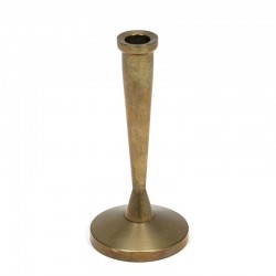 Small vintage candlestick in brass