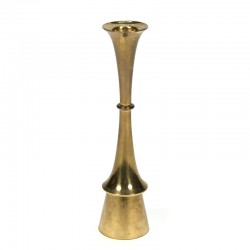Slim vintage brass candlestick