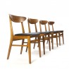 Farstrup model 210 set of 4 vintage chairs